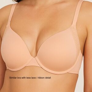 Victoria's Secret Bra Convertible Lightly Lined Full Cover Underwire Peach 34DD